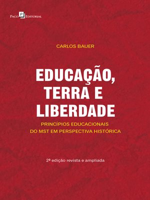 cover image of Educação, terra e liberdade